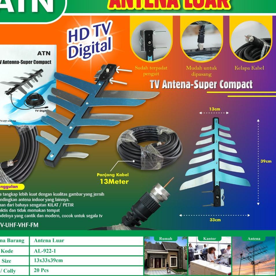 Termurah ANTENA TV digital 922 Outdoor MEREK ATN
