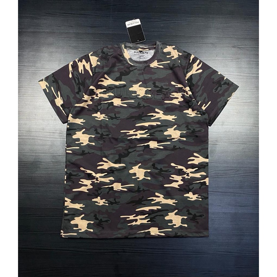 kaos embos loreng camo