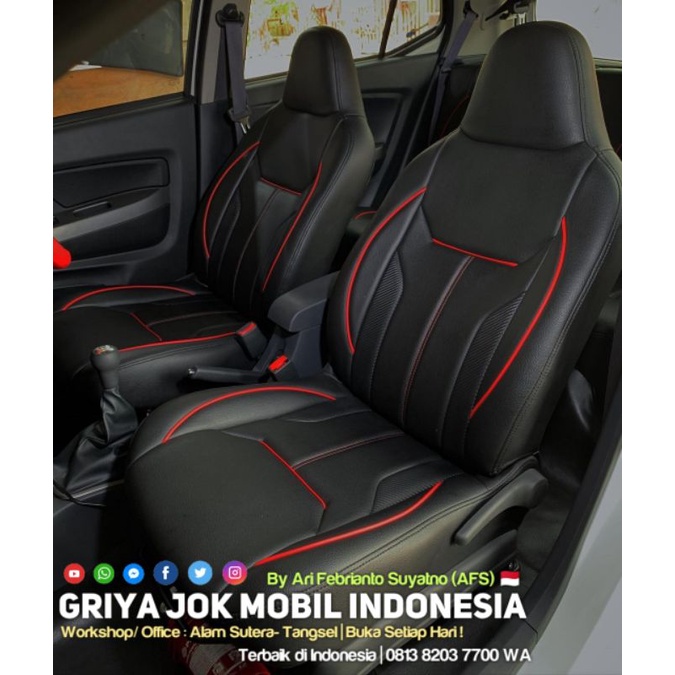 Sarung Jok Calya Sigra Bahan Medium Ferrari