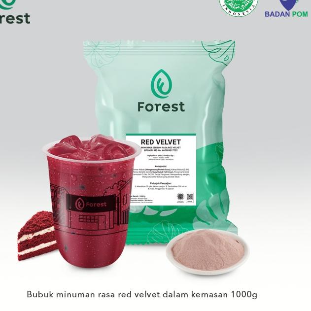 

12.12 SALE Bubuk Minuman RED VELVET Powder 1000g - FOREST Bubble Drink murah