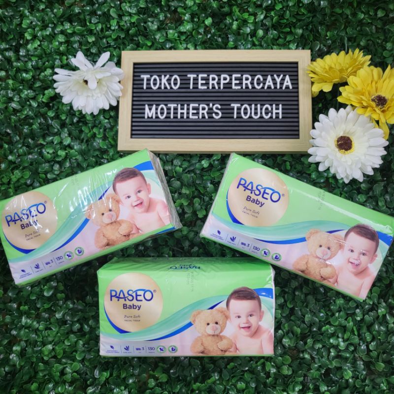 Tissue Paseo Baby Tissue Tisu Wajah Bayi Pure Soft 130s 3ply Perlengkapan Bayi Murah Kado Lahiran