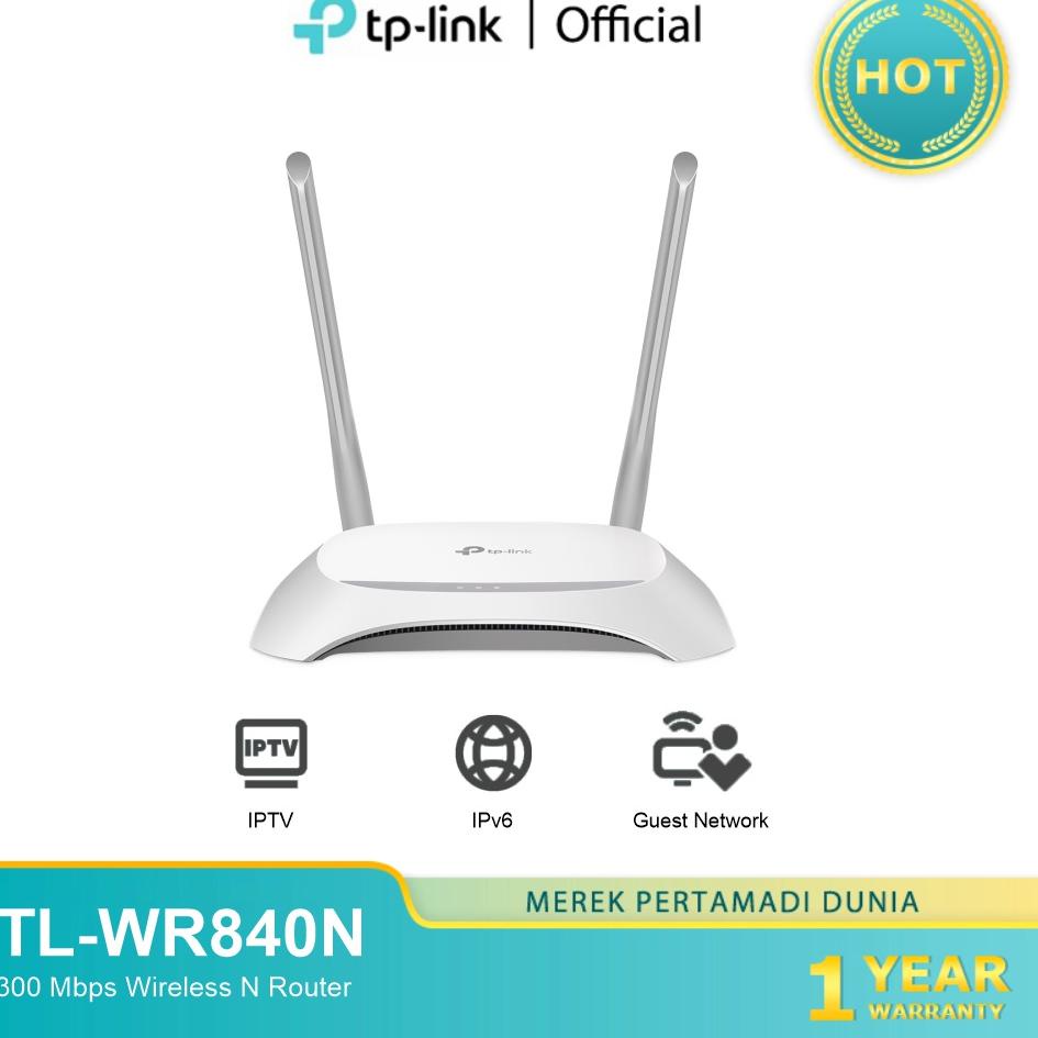 ✨Terbaru✨ TP-LINK TL-WR840N 300Mbps Wireless N Router antena router digital Best seller 300Mbps Wire