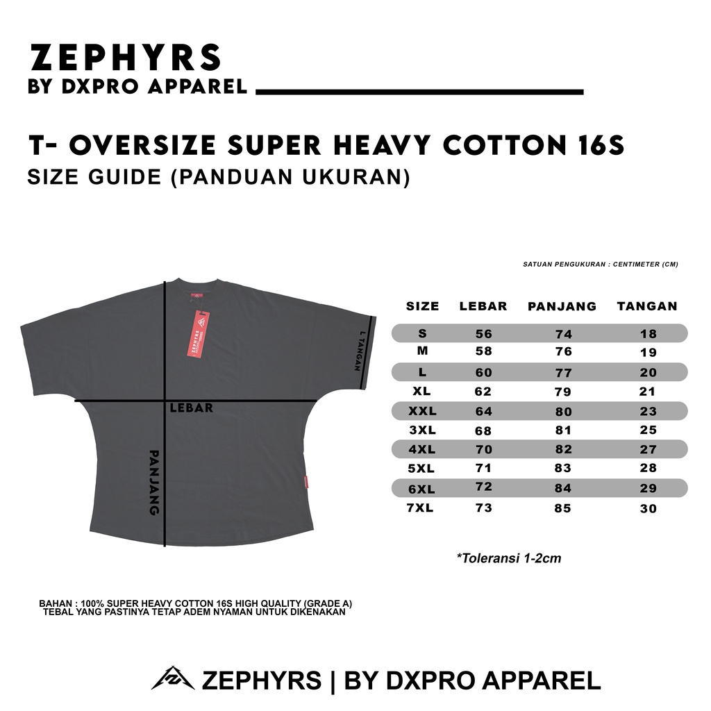 DXPRO Line Tshirt Oversize Heavy Cotton 16s