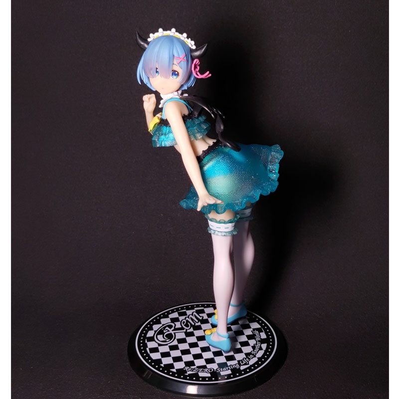 22cm Little Devil Rem Anime Figure RE: Zero-Starting Life in Another World Sexy Model Bengkok Over Mainan Anak PVC Hadiah Boneka