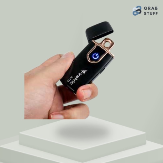 Korek Api Elektrik Fingerprint Touch Sensor Baterai Isi Ulang USB / Korek Sidik Jari Unik Keren Korek Api Tanpa Gas / Korek Api Mancis Pemantik Elektrik Lighter Fingerprint Touch Sensor Rechargeable / Korek Api Bara Premium Fingerprint Touch Sentuh Jari