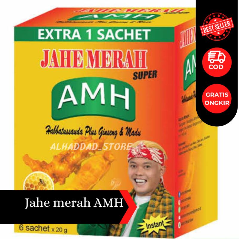 Jahe Merah AMH | Jahe Merah Sachet | Minuman Jahe Merah | AMH | Minuman Kesehatan