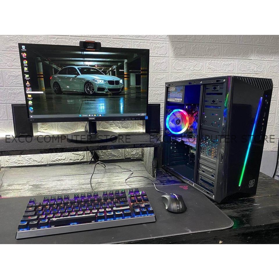 Pc Gaming Editing I5 Fullset Monitor 19 Inch Siap Pakai Editing Gaming