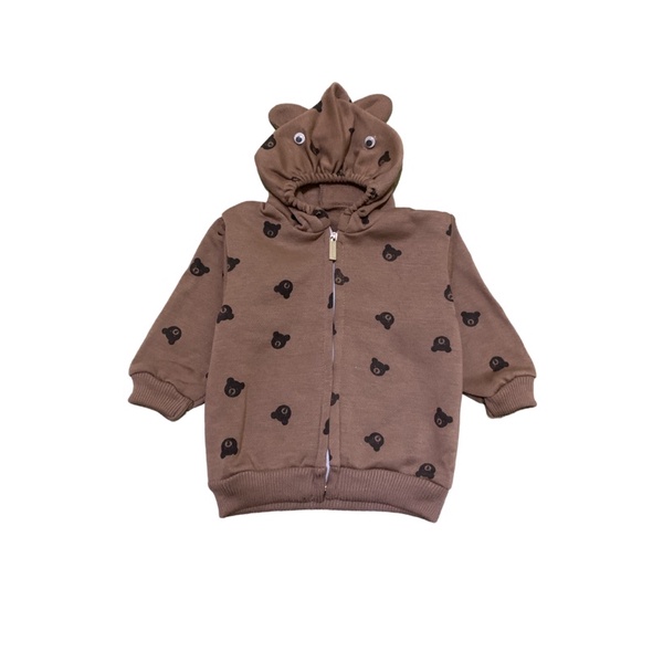 jaket anak motif panda jaket seleting anak hoodie anak