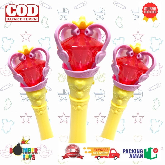 MAINAN ANAK TONGKAT PERI MAGIC MUSIC FLASH STIK LAMPU PRINCESS STICK