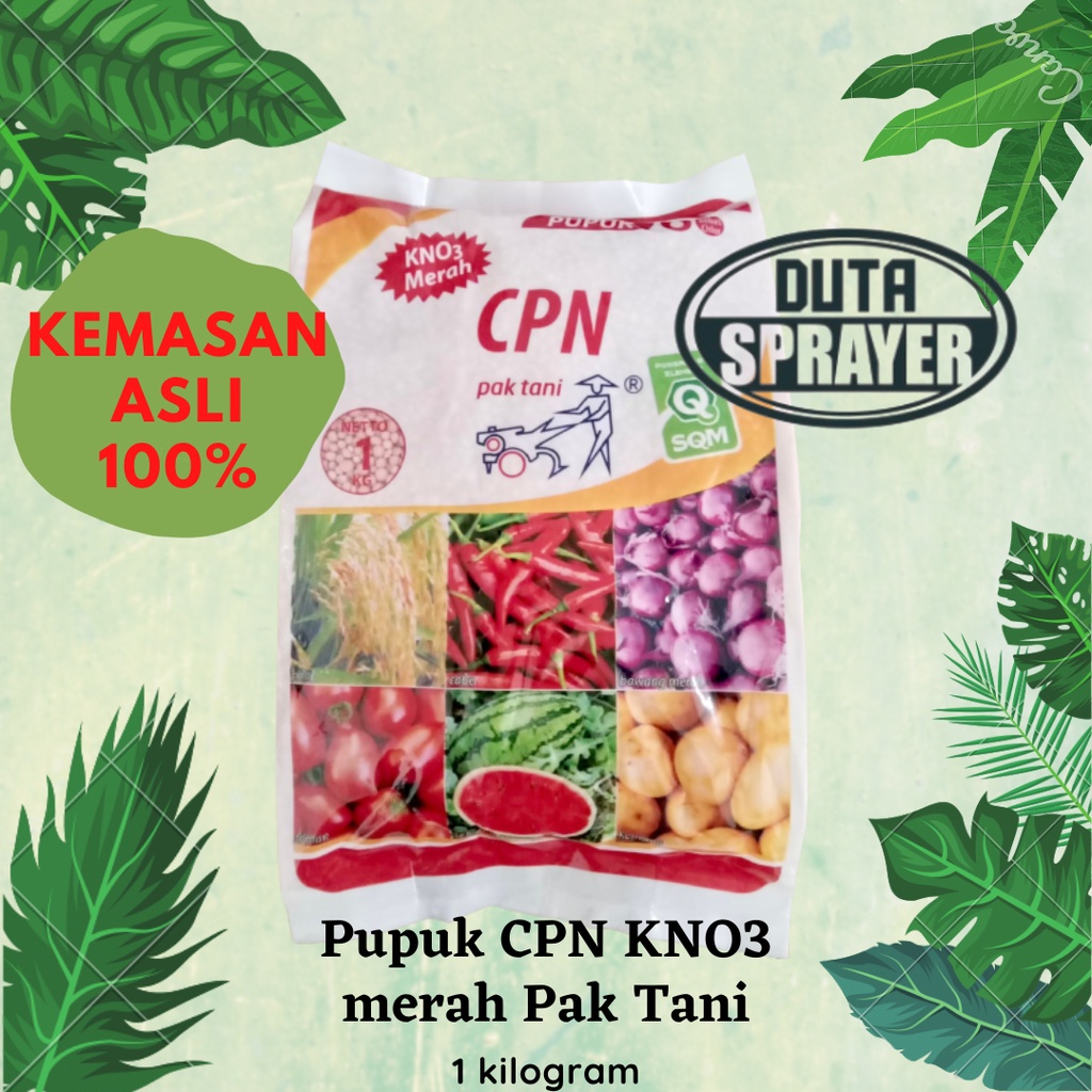 Pupuk KNO3 merah CPN 15-0-4 Pak Tani 1kg - Kemasan Pabrik 1 kg