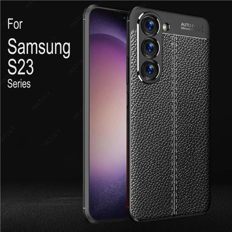 Case Samsung Galaxy S23 Plus Ultra 5G Softcase Leather Autofocus Original