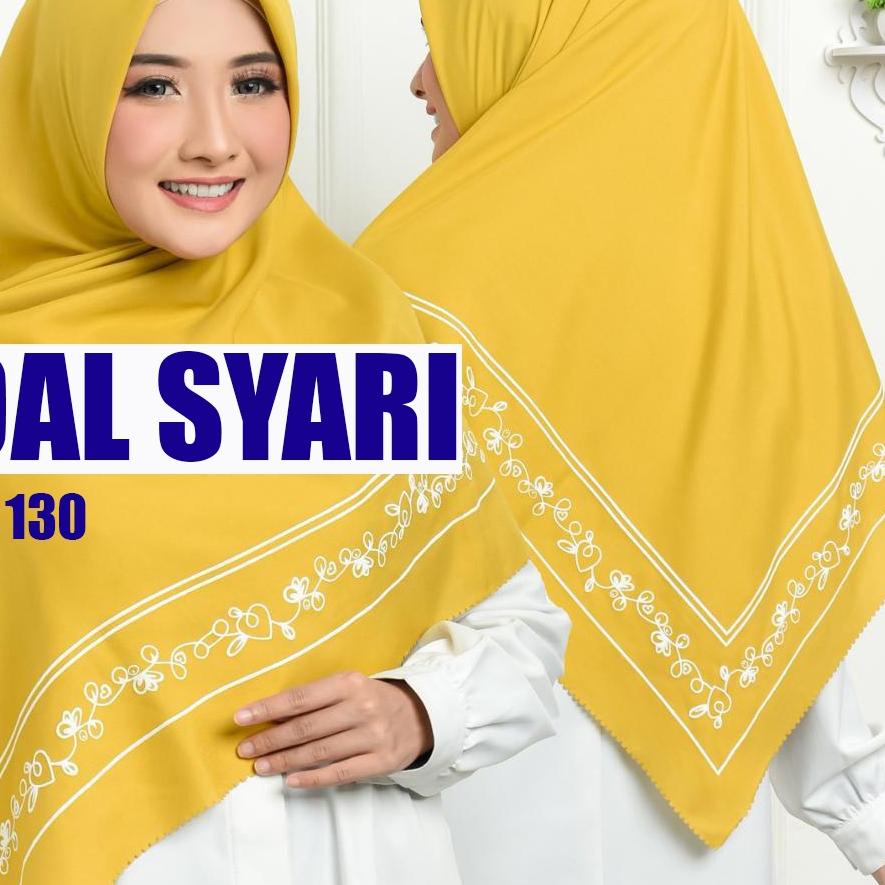 ✤ HIJAB VOAL SYARI / KERUDUNG SEGI EMPAT SYARI / JILBAB SEGI 4 SYARI MOTIF/KERUDUNG SYARI ➩