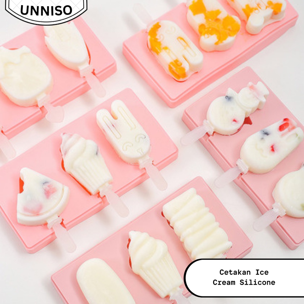 UNNISO - Cetakan Ice Cream Silicone
