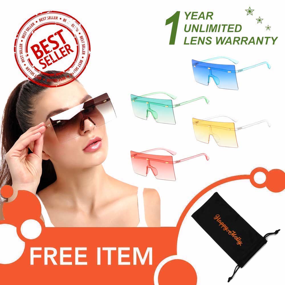 Kacamata UV400 - Anti Radiasi - Sunglasses Wanita dan Pria Korea - HM8161 ( Group ) FREE Sarung