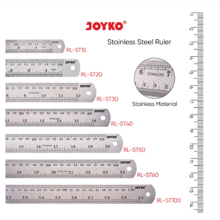 

Penggaris Joyko Stainless Steel Ruler Penggaris Besi RL - ST30