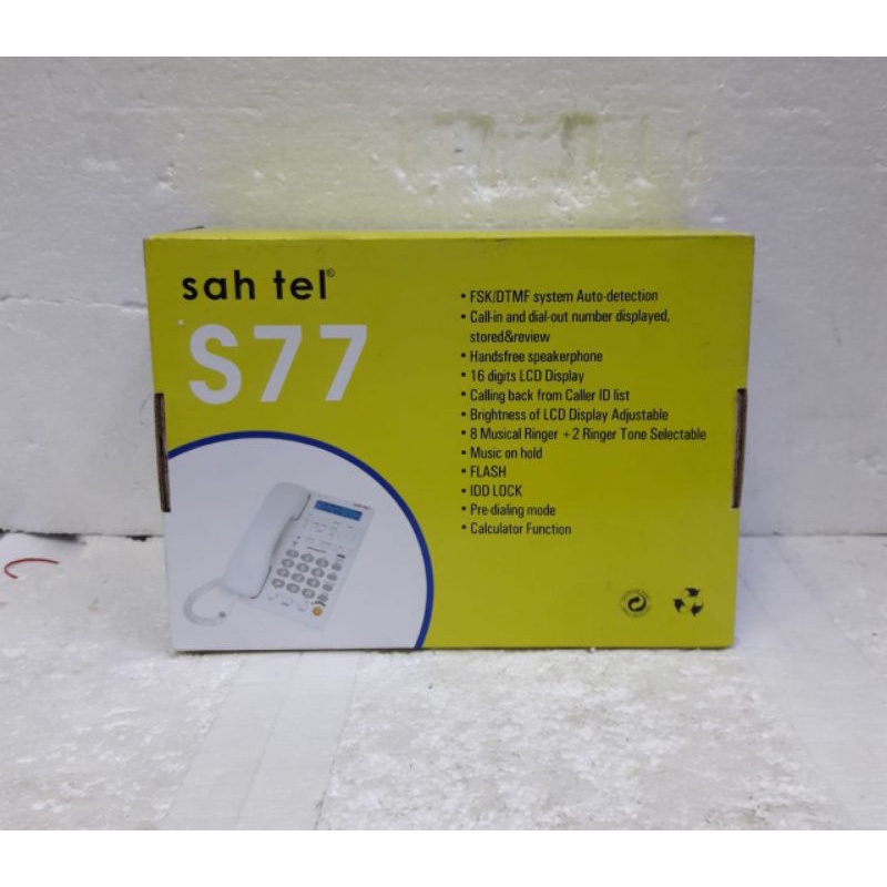 SAHITEL S77 PESAWAT TELEPON KABEL CALER ID SAHITEL S77