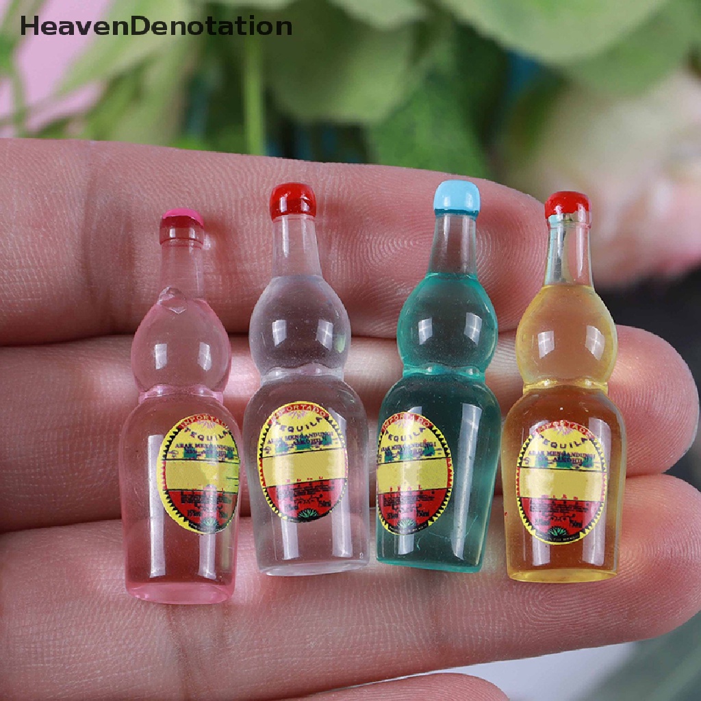 [HeavenDenotation] 10pcs Lucu1: 12 Miniatur Rumah Boneka Supermarket Makanan Cemilan Kue Mini Minuman Anggur HDV