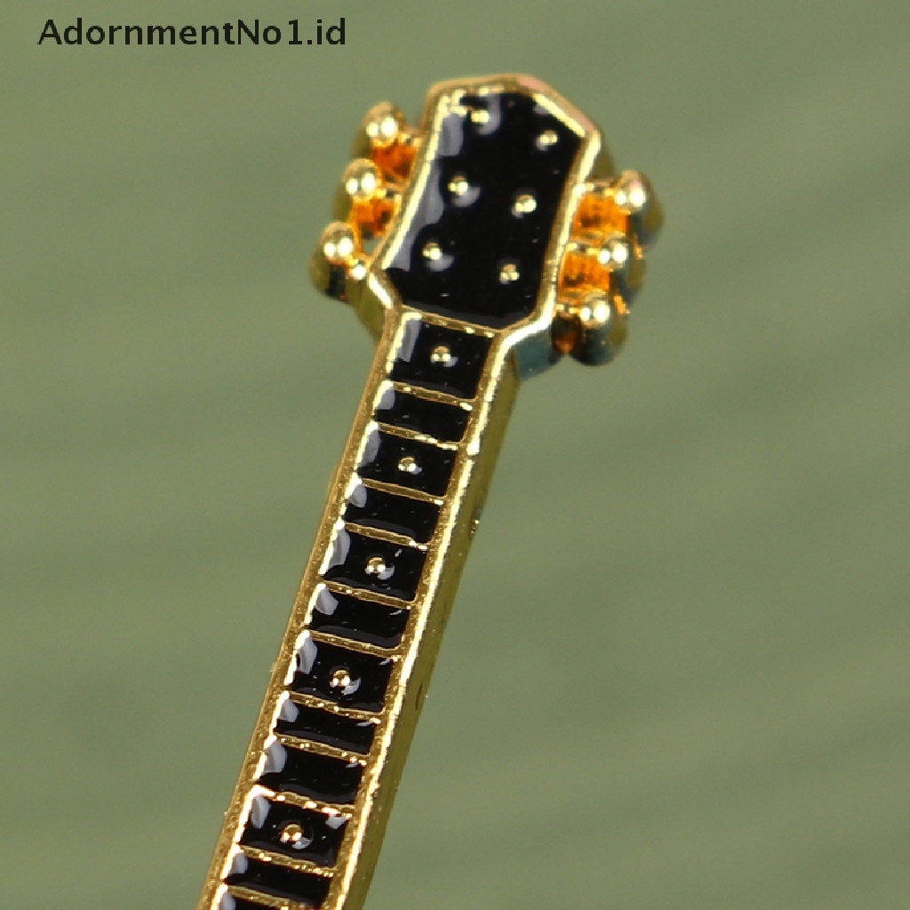 [AdornmentNo1] Retro Gitar Bros Fashion Wanita Pin Perhiasan Kepribadian Punk Bros Pin [ID]