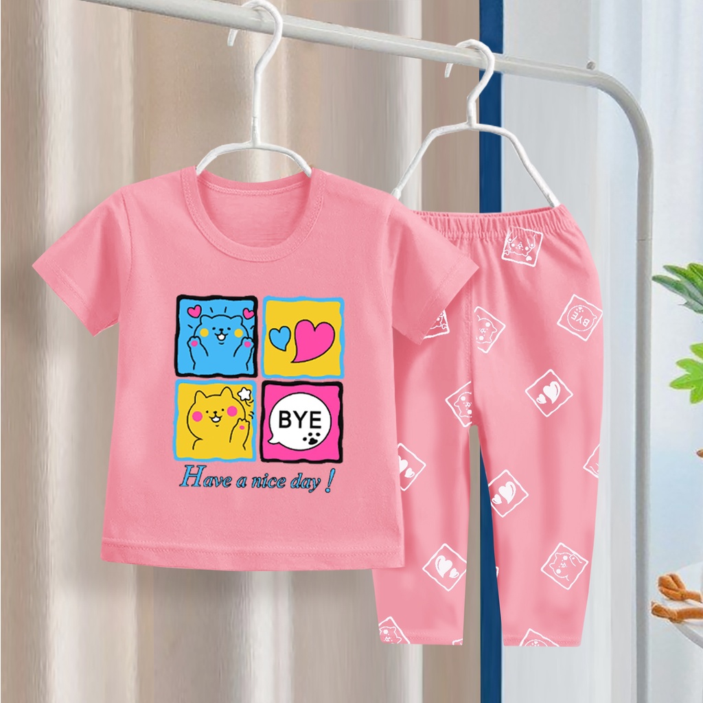 RAMORA SETELAN BAJU ANAK PEREMPUAN/ SET ANAK CEWEK CELANA PANJANG