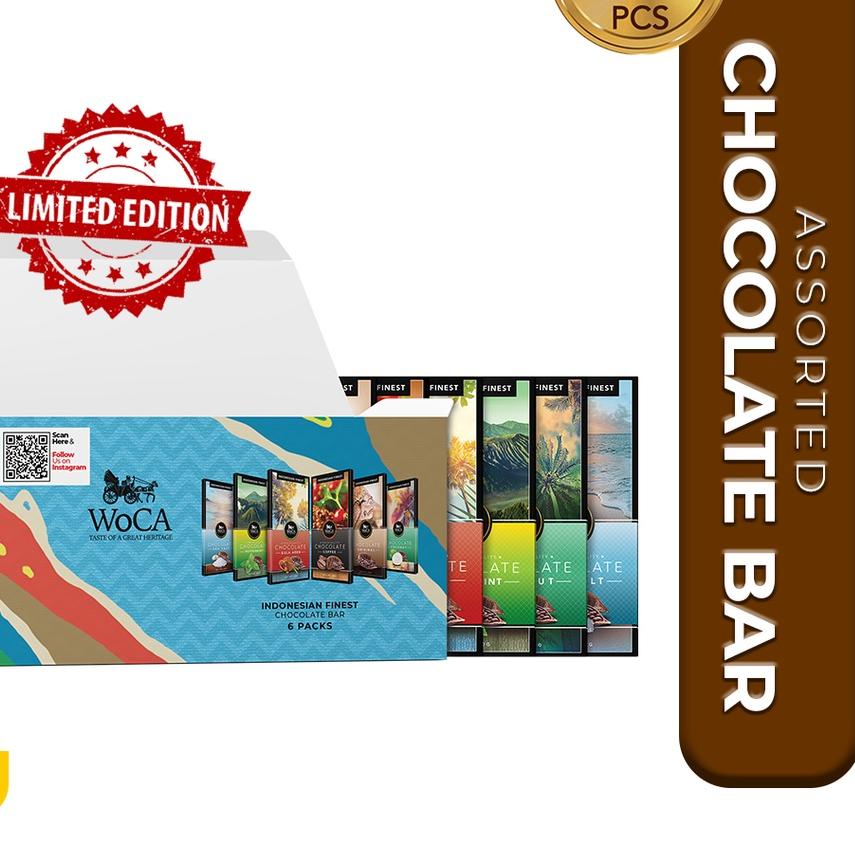 

☑ WoCA Cokelat Mix Assorted Premium Chocolate Bar 6x40 gram ✬