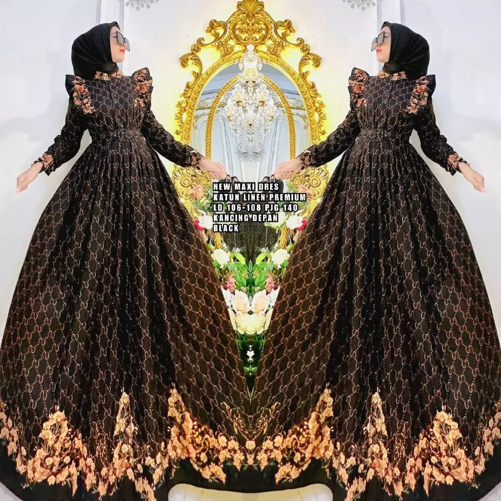 GAMIS BUNGA RUMBAI BY SHR