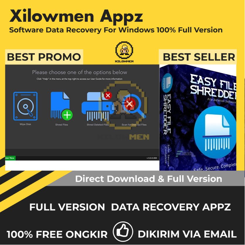 [Full Version] Easy File Shredder Pro Lifetime Data Recovery WIN OS