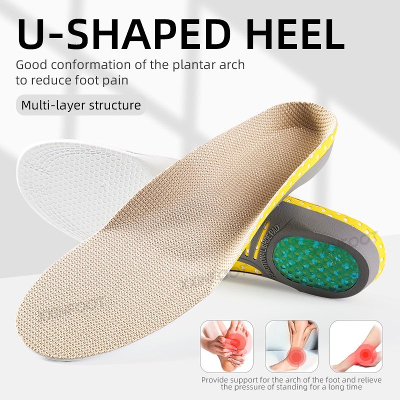 Orthotic Gel Sol Ortopedi Datar Kaki Kesehatan Sole Pad Untuk Sepatu Insert Arch Dukungan Pad Unisex