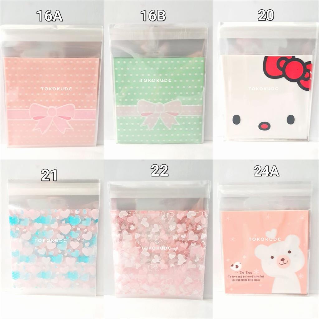 PART2 COOKIES BAG SIZE 10X10 CM / KANTONG COOKIES SNACK KUE LUCU