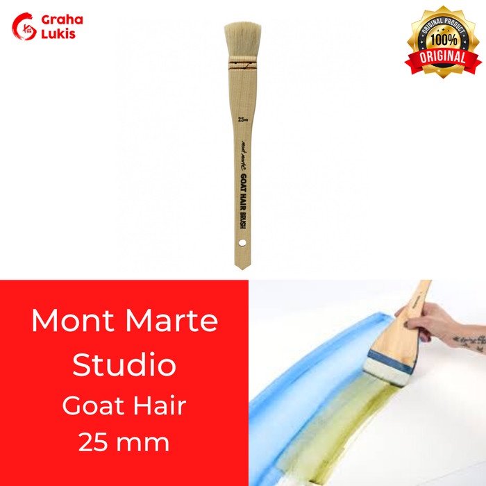 

Mont Marte Goat Hair Pine Wood Brush - 25mm MSBS0001