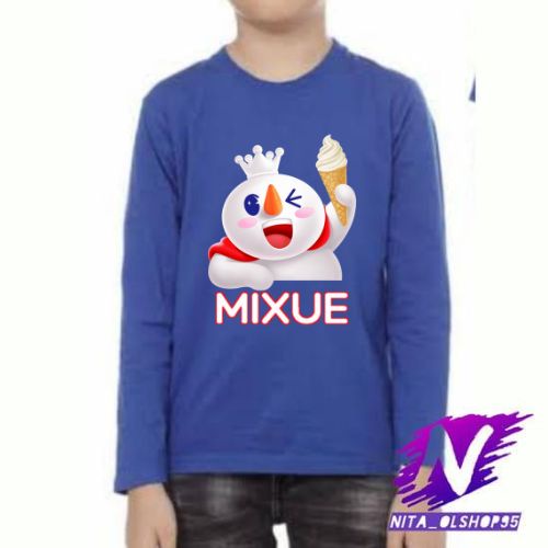 baju kaos anak lengan panjang mixue