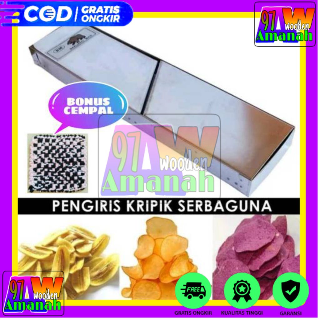 Parutan keripik pengiris kripik singkong kentang pisang Stainless