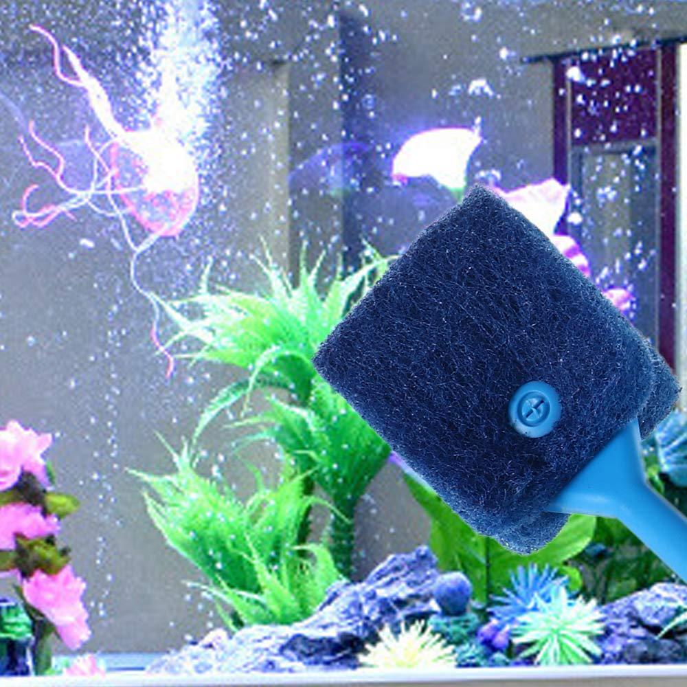 [Elegan] Sikat Tangki Ikan Gagang Panjang Untuk Aquarium Fish Tank Scrubber Floating Cleaning Alat Pembersih Sikat Ganggang Scraper