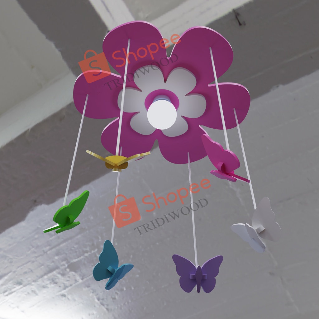 LAMPU HIAS KAMAR ANAK/ LAMPU HIAS ANAK PEREMPUAN / LAMPU BUNGA