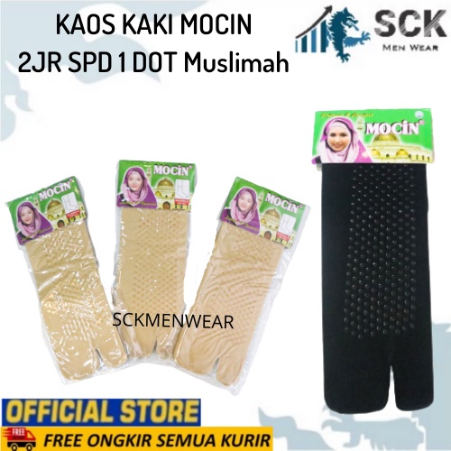 Kaos Kaki Wanita MOCIN NYLON 2JR SPD 1 DOT Muslimah / Pakaian Muslim / Kebutuhan Perempuan - sckmenwear GROSIR