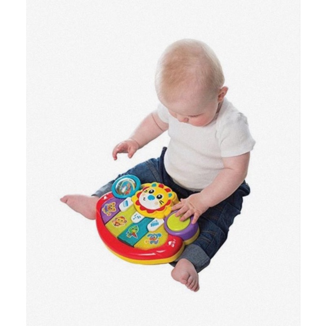 Playgro JC Lion Activity Kick Toy - Mainan Musik Bayi &amp; Anak