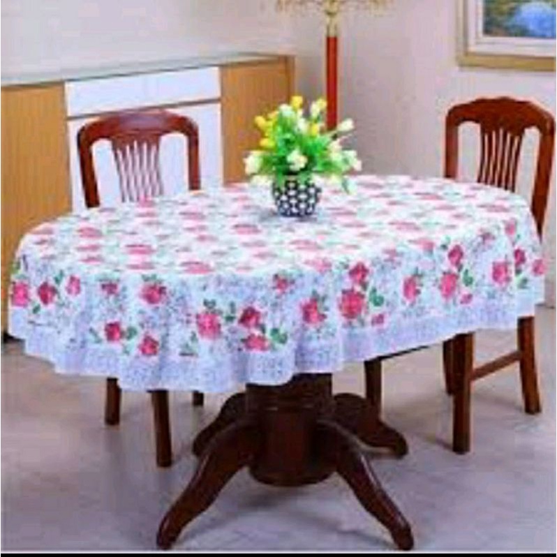 Taplak meja makan merk LEOPARD bentuk oval&kotak 6-8kursi