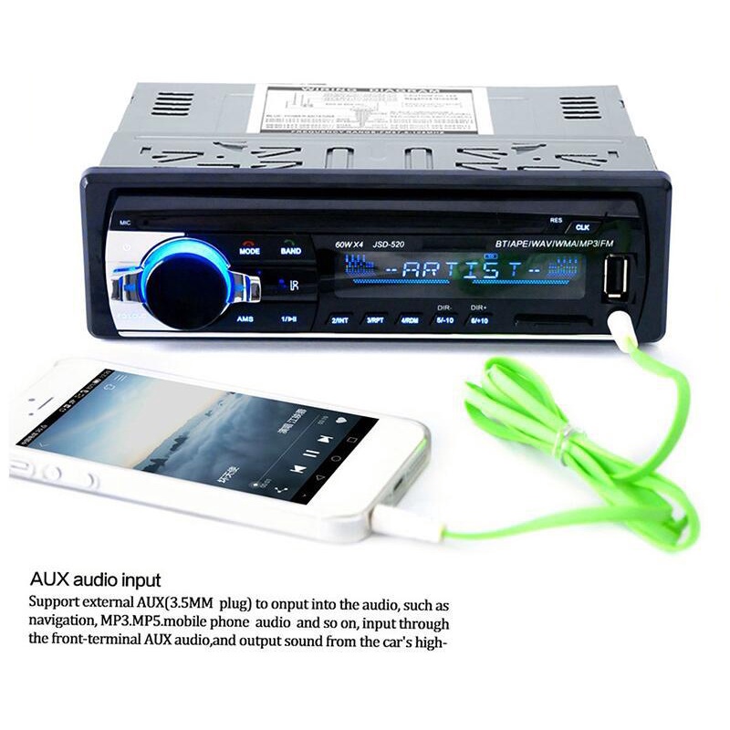 Mukava Tape Audio Mobil Bluetooth Version Multifungsi Bluetooth USB MP3 FM Radio JSD- VC10