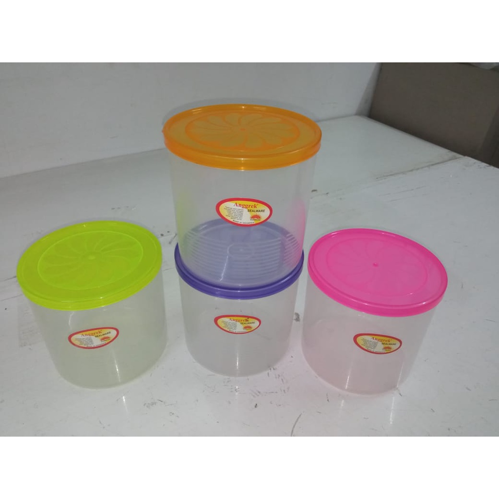 toples plastik/toples bening/toples makanan 1kg &amp; 1,5kg