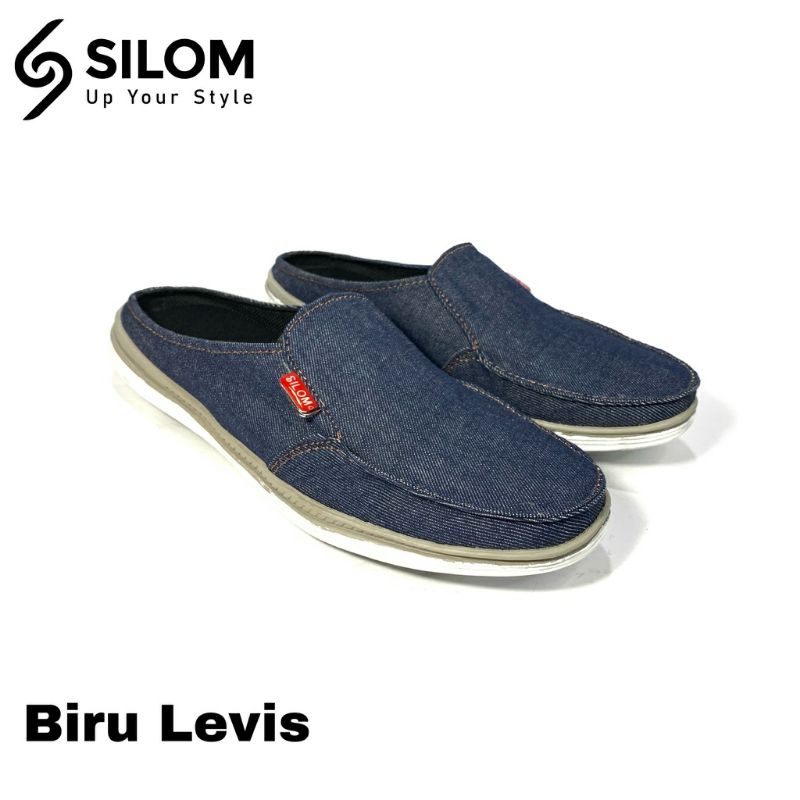 SILOM Sepatu Slop Kain Levis Original Silom, sepatu santai cocok untuk dipakai sehari-hari