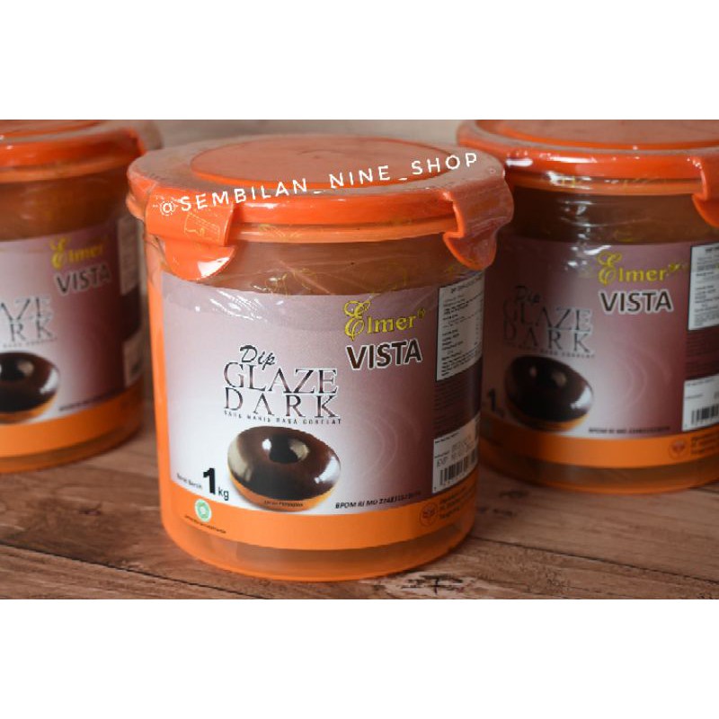 

✨NEW✨ -ELMER DARK Chocolate DIP GLAZE 1 Kg C4 saus coklat cokelat kilap- 1.1.23
