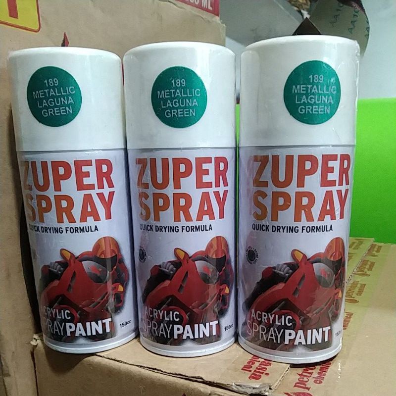 cat semprot pilok pilox zuper spray metallic Laguna green 189 150cc hijau metallic