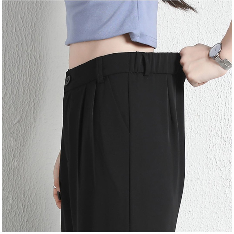 Celana Panjang Setelan Wanita / Highwaist Fashion Celana Setelan Wanita Krem /Abu abu / Hitam