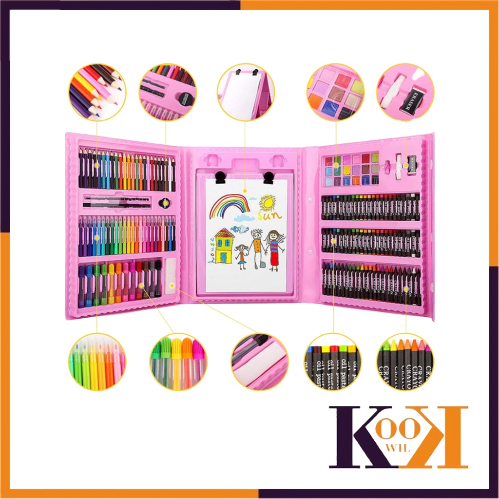 

( KKW ) Crayon Pensil Warna Art Set Pensil Warna Crayon ( 208 )
