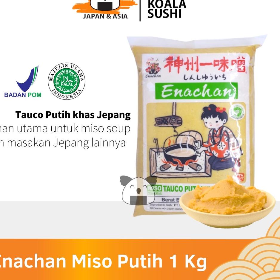 

♬ ENACHAN Pasta Miso Putih 1 Kg Halal │ Tauco Ala Jepang untuk Sup Miso Soup Ramen Udon ☛