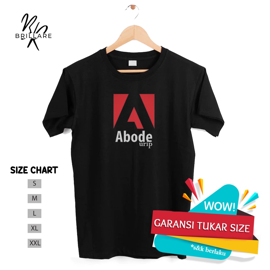 [Brillare] Kaos Design Lucu Pria Wanita Plesetan Bahan Katun Combed