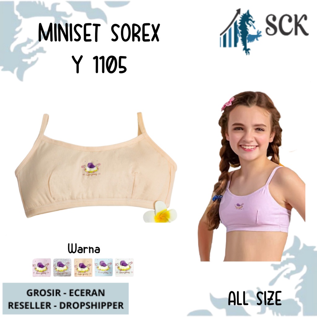 Miniset SOREX Remaja 1105 Warna / Pakaian Dalam Remaja Remaja / BH Anak - sckmenwear GROSIR