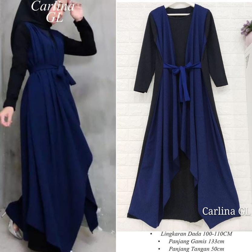 ➾ GAMIS MUSLIM JILL SET 2in1 GL FASHION ✼