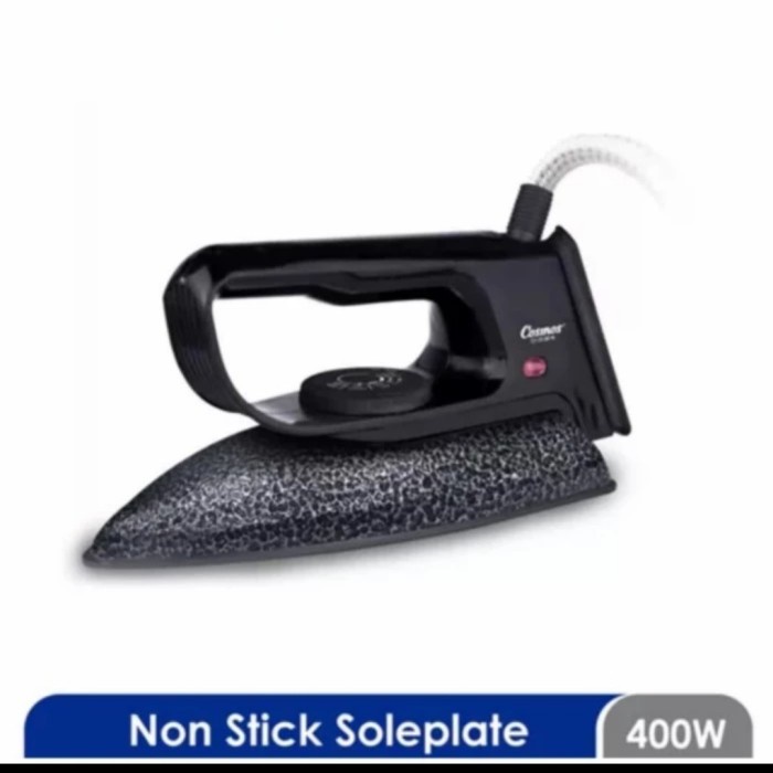 COSMOS CI3130N Setrika Listrik CI 3130 N CI-3130 N 400W - HITAM - Garansi