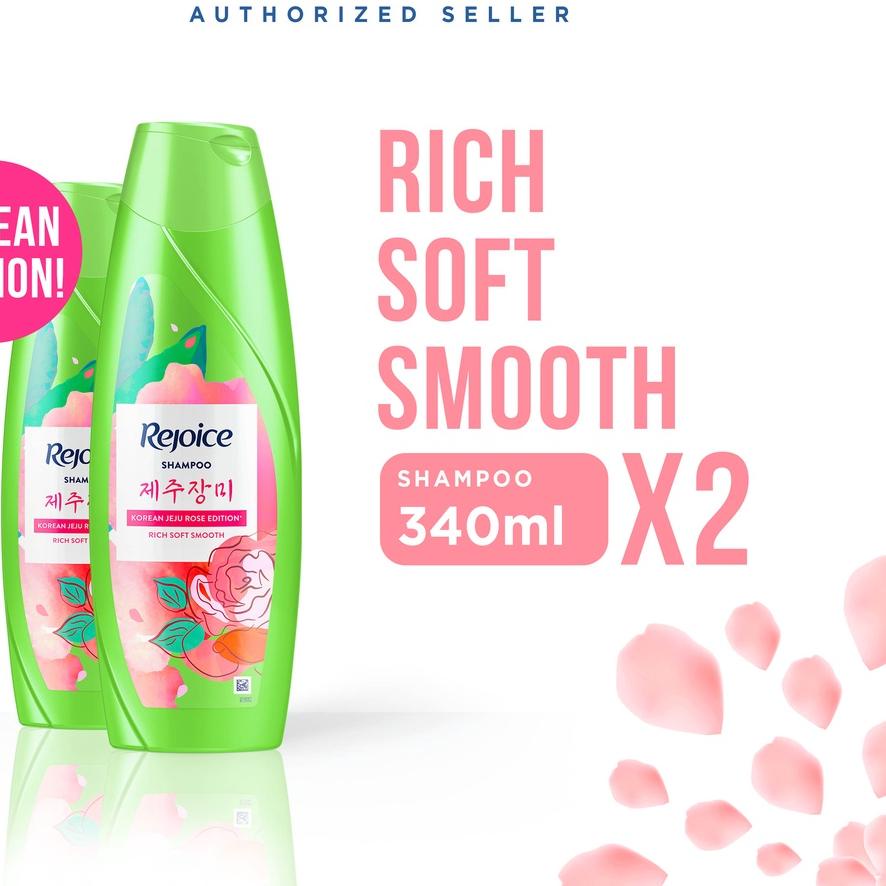 ♙ Rejoice Jeju Rose Shampoo 340ml [Paket isi 2] ➯