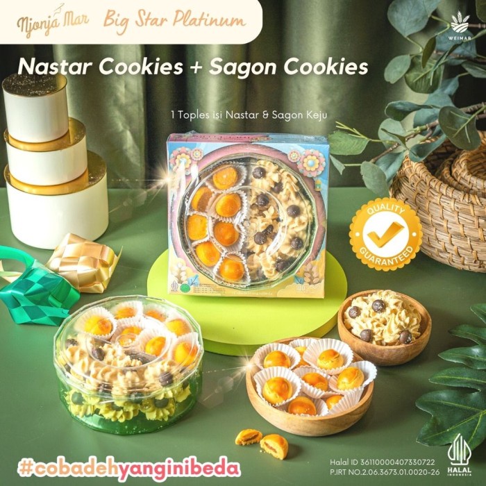 

Kue Kering Lebaran Njonja Nastar + Putri Salju Halal / Hampers lebaran